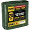 Core Tarps Heavy Duty Tarp, 40 ft L x 0.5 mm H x 40 ft W, 20 Mil, Green/Black, Polyethylene CT-703-40X40 - alternate 1